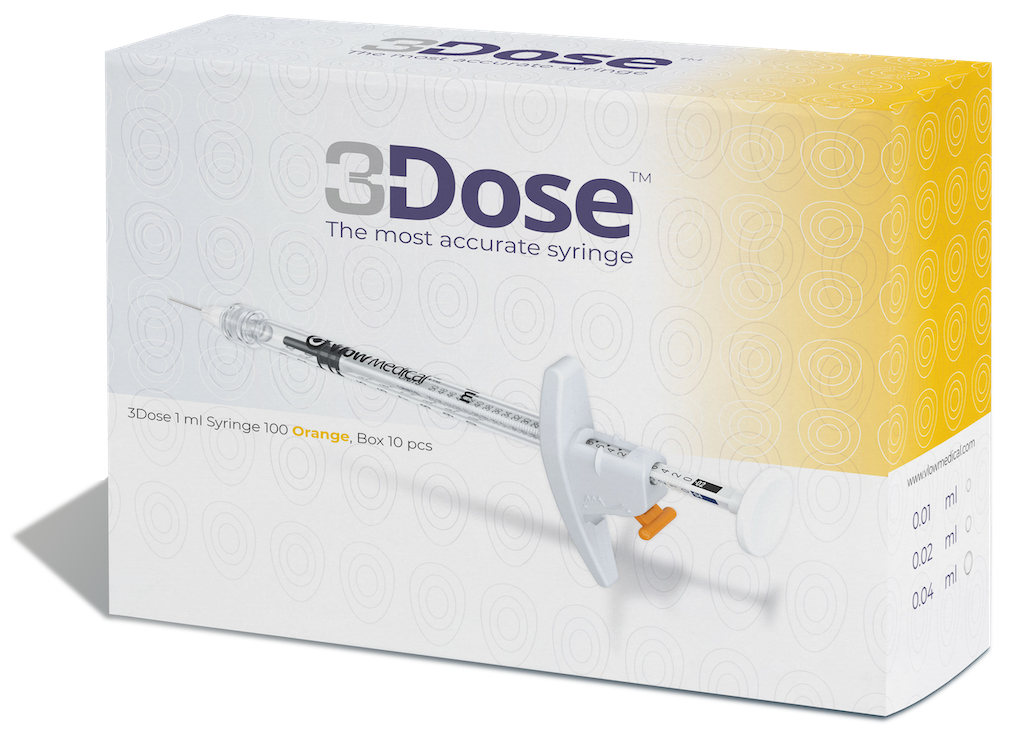 3Dose Syringe Orange 1ml, 10 pcs